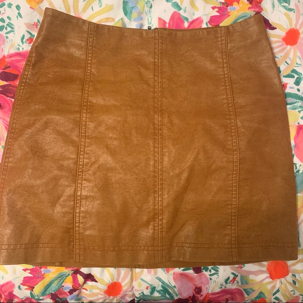 Free People Modern Femme Vegan Suede Mini Skirt